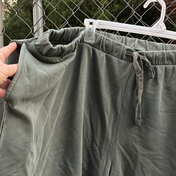 NWT Terra & Sky Green Knit Shorts Elastic Drawstring Waist Sweats 4X (28W-30W) - Picture 3 of 16